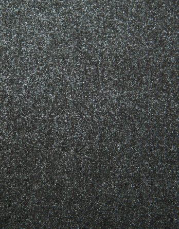 Coupon de tissu enduit - effet métallique pailleté noir